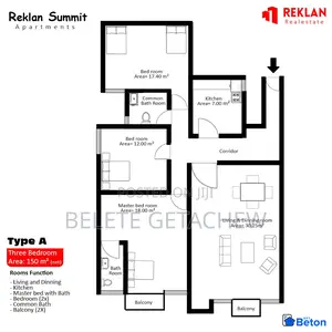 3bdrm Apartment in Semit Apartment, Bole for sale