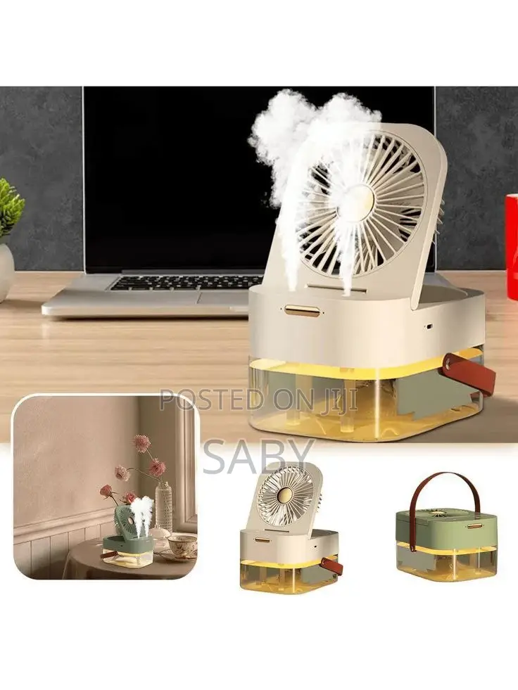 Dual Spray Humidifying Fan With Night Light