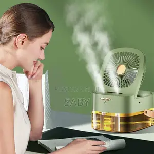 Dual Spray Humidifying Fan With Night Light