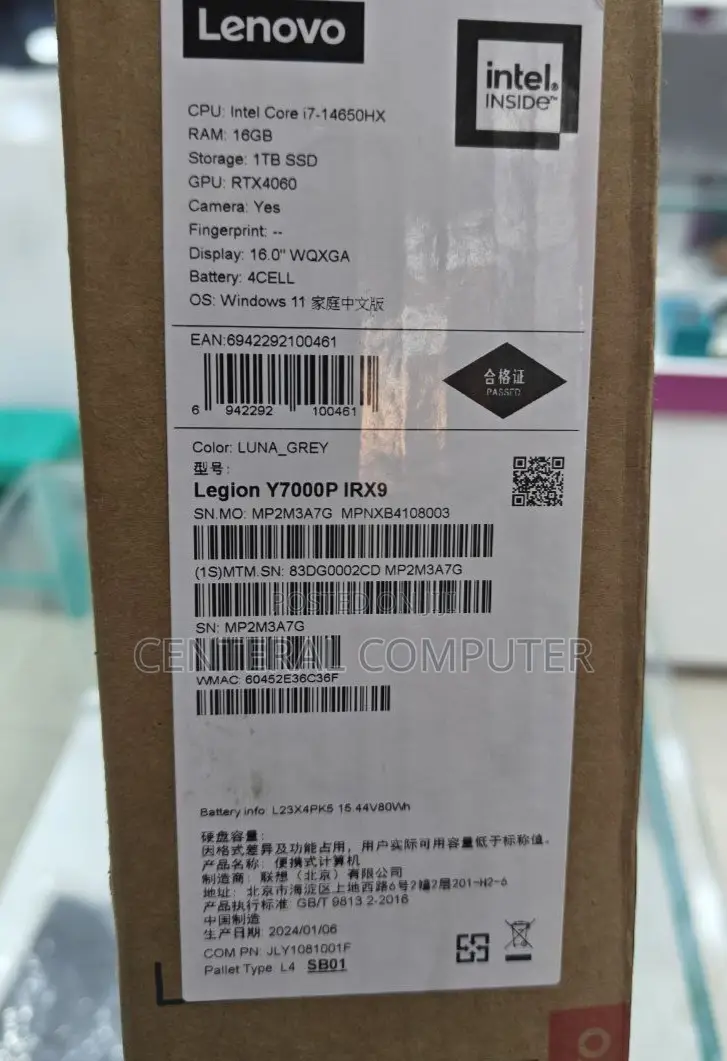 New Laptop Lenovo Legion Y520 16GB Intel Core I7 SSD 512GB