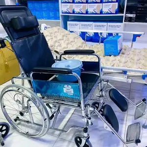 Reclining ዊልቼር/Wheelchair High Back With Neck Support Pillow