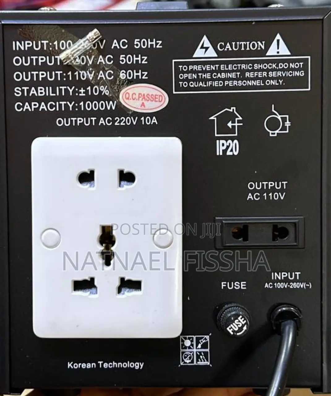 Power Stablizer Pozzer Pz-dvr 1000va