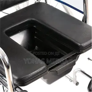Toilet/ዊልቼር土reclining Wheelchair With Commode Attachment