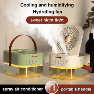 Photo - 1 Dual Spray Humidifying Fan With Night Light
