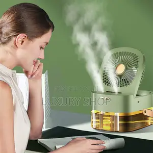 1 Dual Spray Humidifying Fan With Night Light