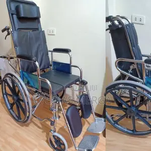 Photo - Reclining Wheelchair and Commode Chair/Wheelchair/ዊልቼር+መታጠቢያ