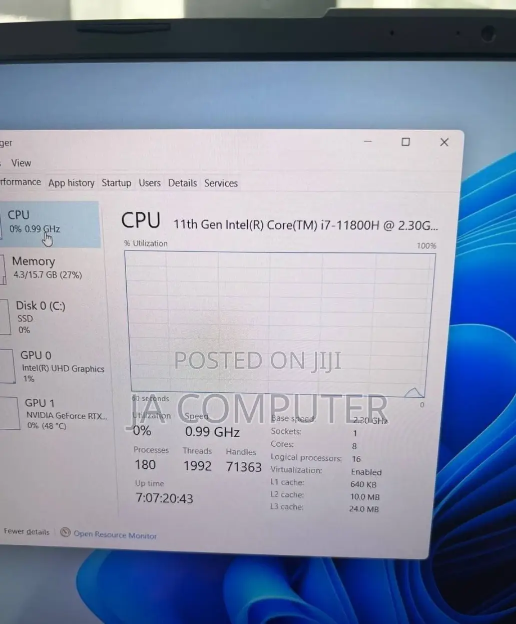 New Laptop Asus TUF Gaming A15 16GB Intel Core I7 SSD 512GB