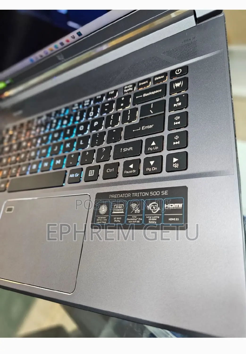 New Laptop Acer Predator Helios 500 16GB Intel Core I7 SSD 2T