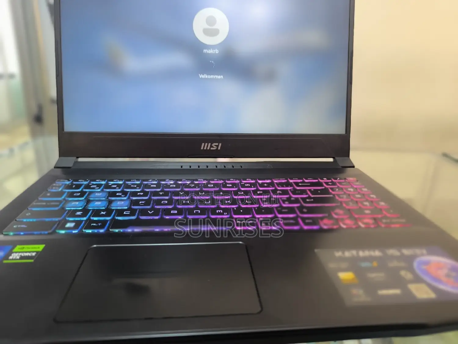 New Laptop MSI Katana GF66 16GB Intel Core I7 SSD 1T