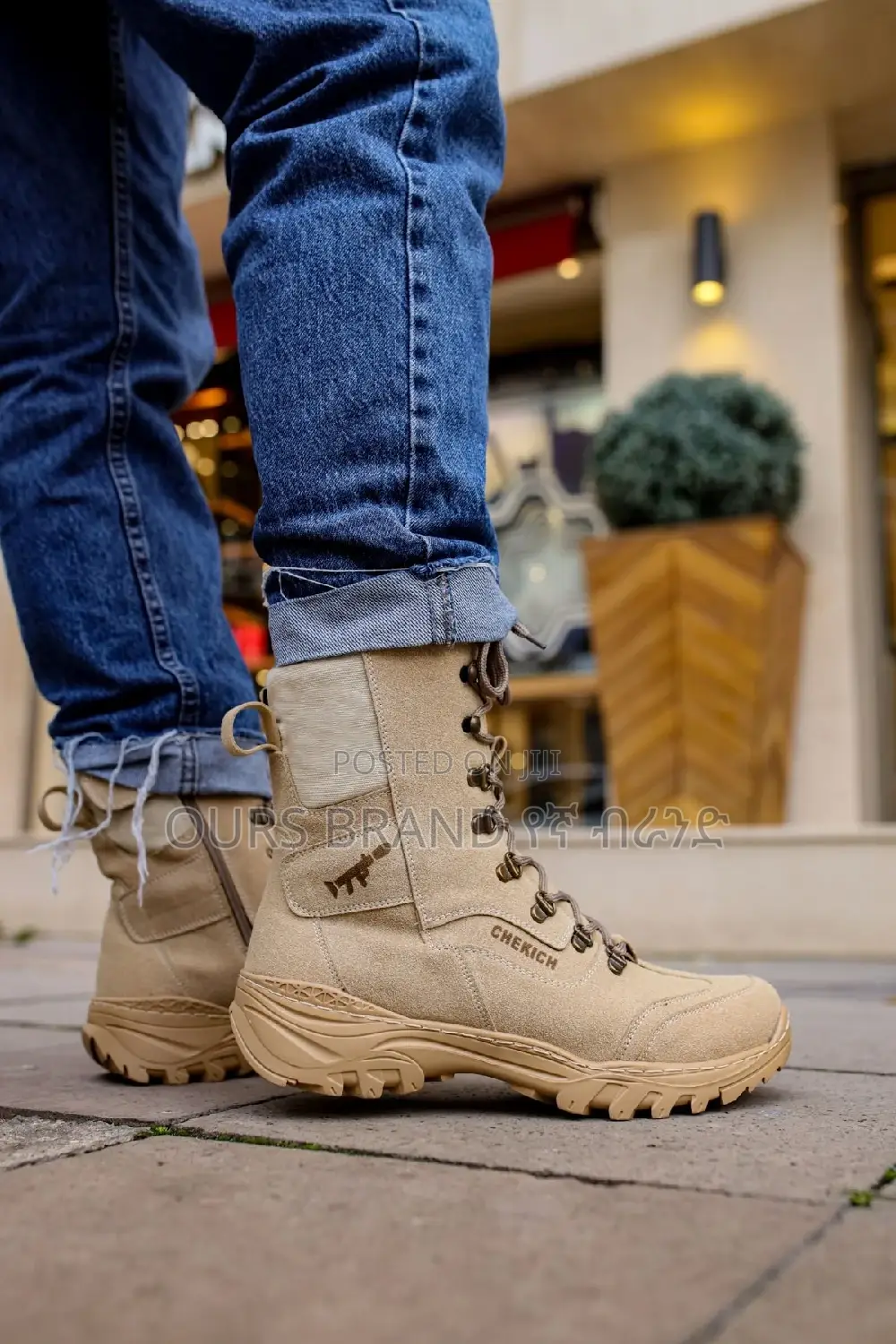 Chekich Army Brown High Master Quality Luxury Boots Shoes