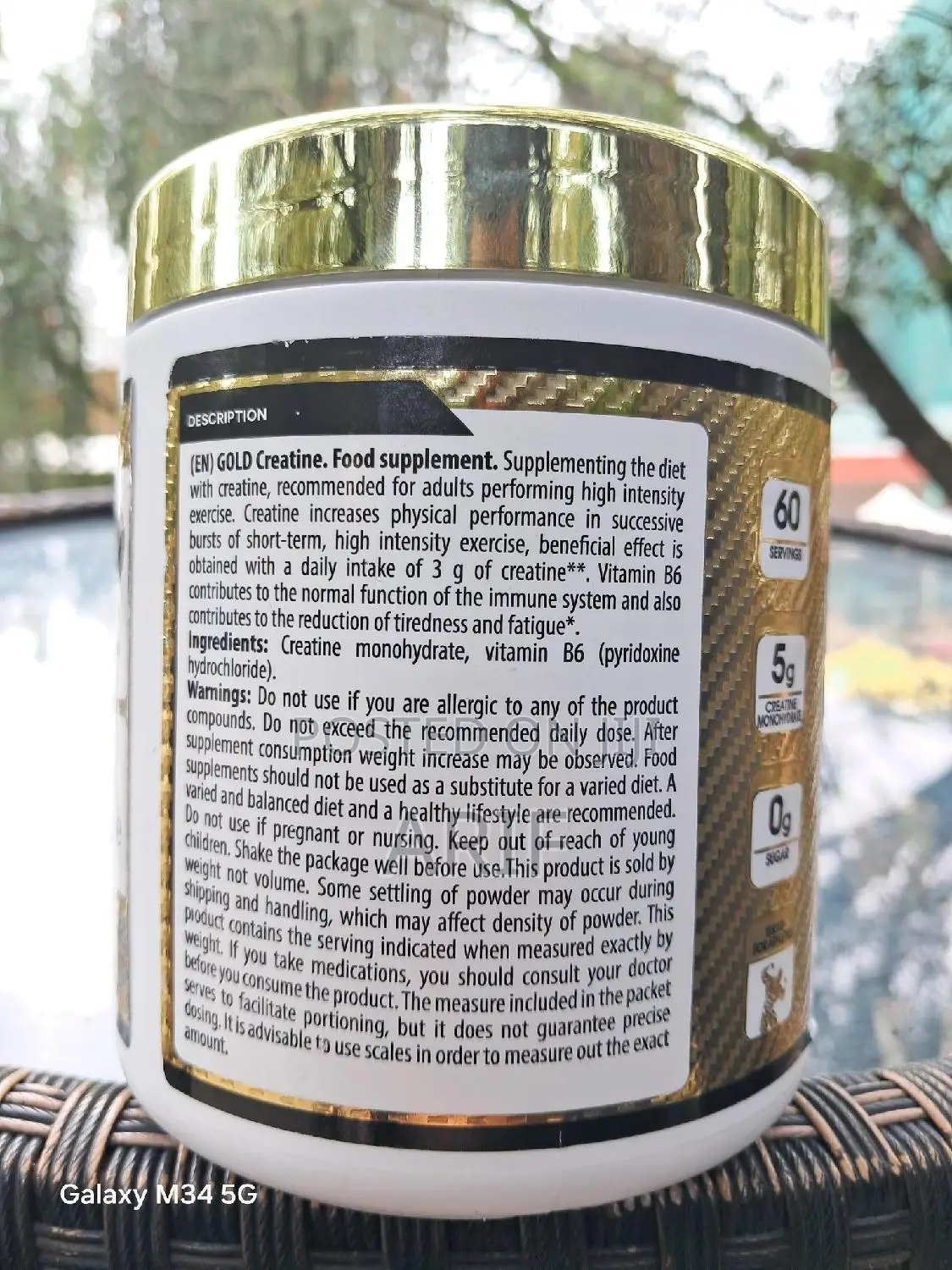 Gold Creatine Monohydrate 60 Serving