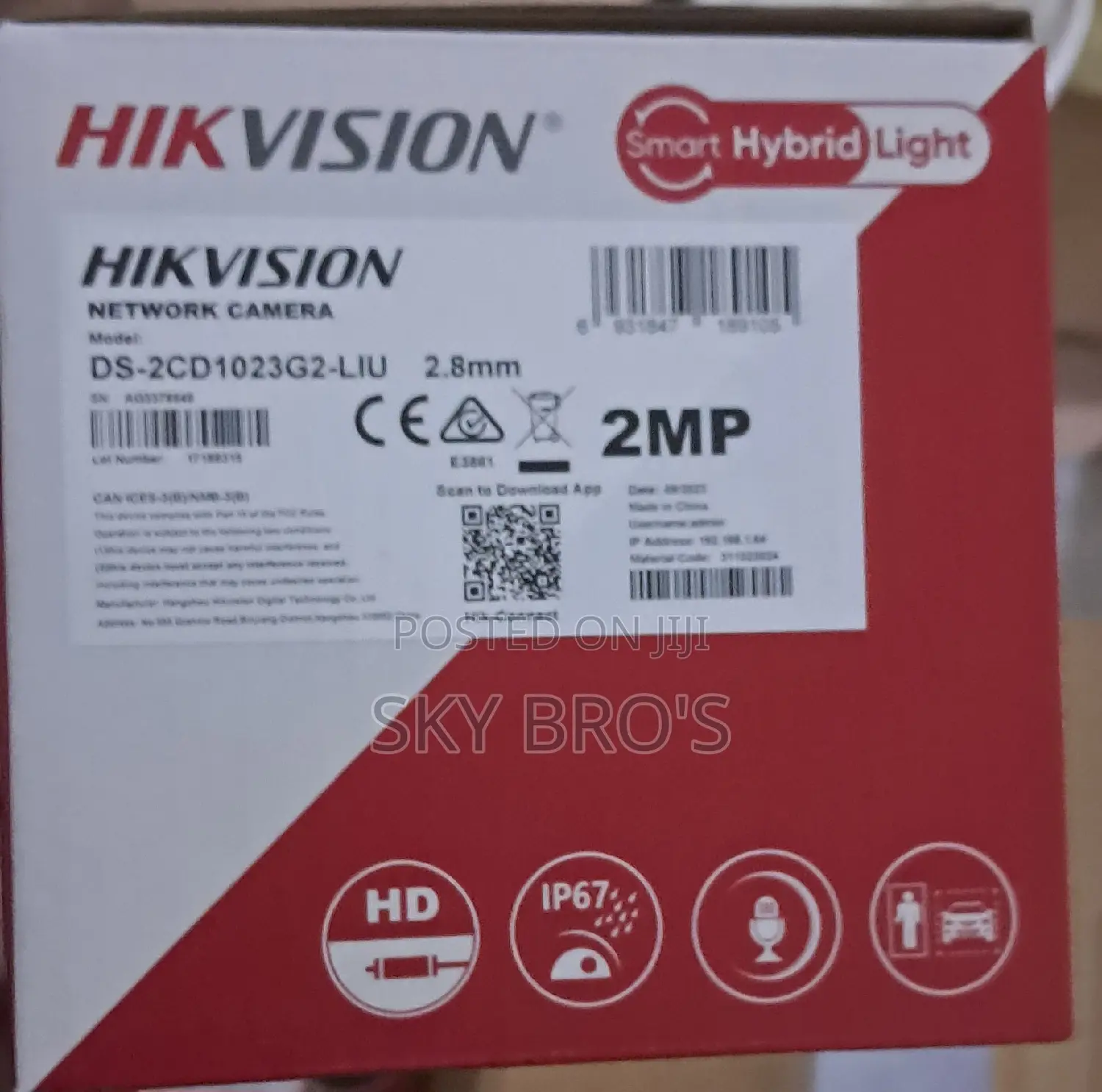 Hikvison Hybrid 2mp Security Camera
