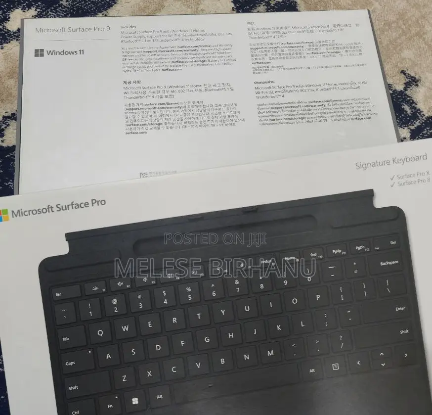 New Laptop Microsoft Surface Pro 9 8GB Intel Core I5 SSD 128GB