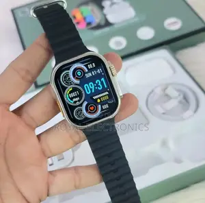 Smart Watch + Airpods + Wireless Power Bank + Box With Cable