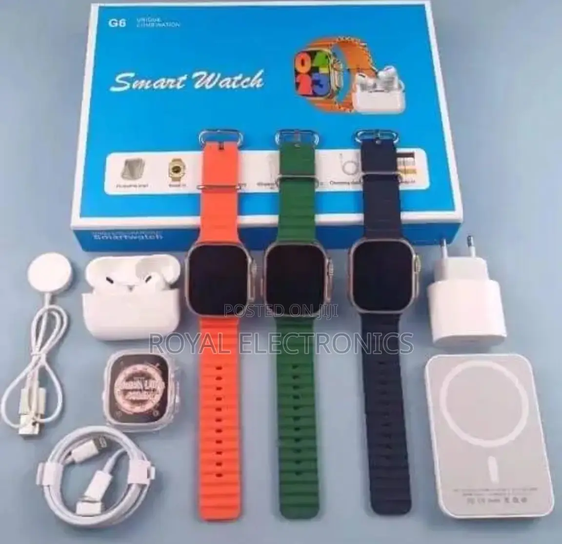 Original Combo Pack (Smart Watch + Airpods + 3 Straps ++More