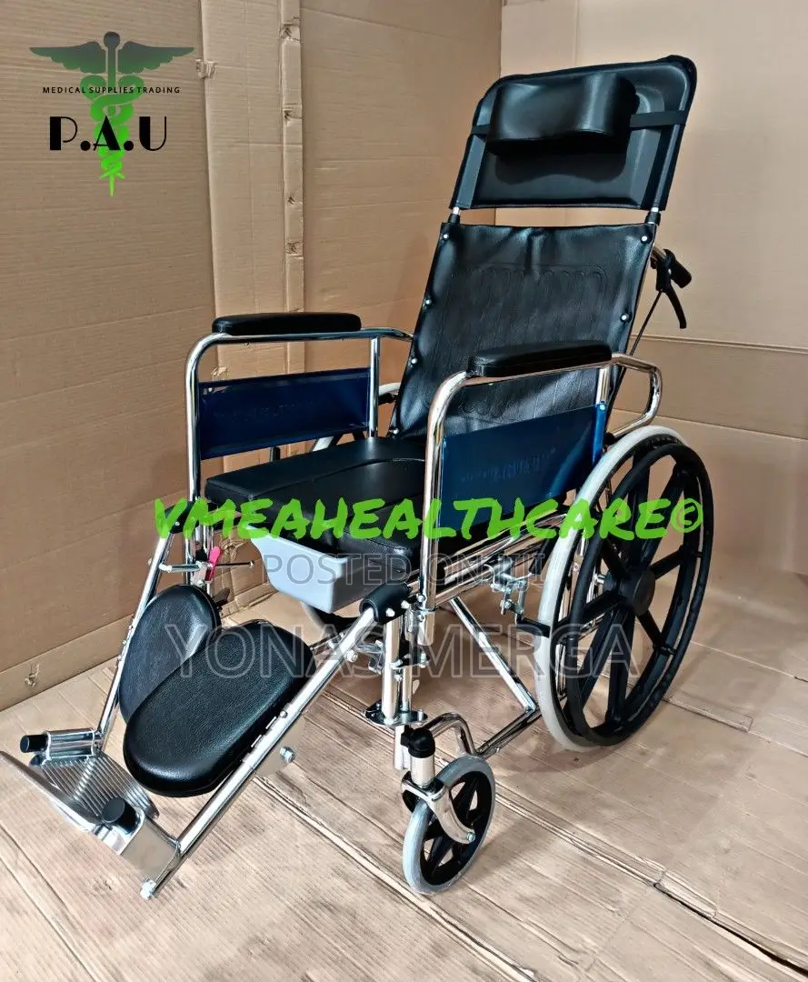 Reclining Commode Wheel Chair也new家
Heavy Duty
High Quality圮