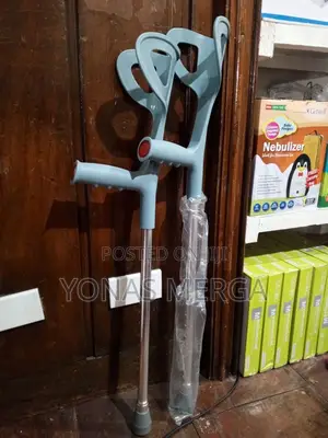 Photo - Open Cuff Elbow Crutches,Adjustable Set of 2 Walking Crutche