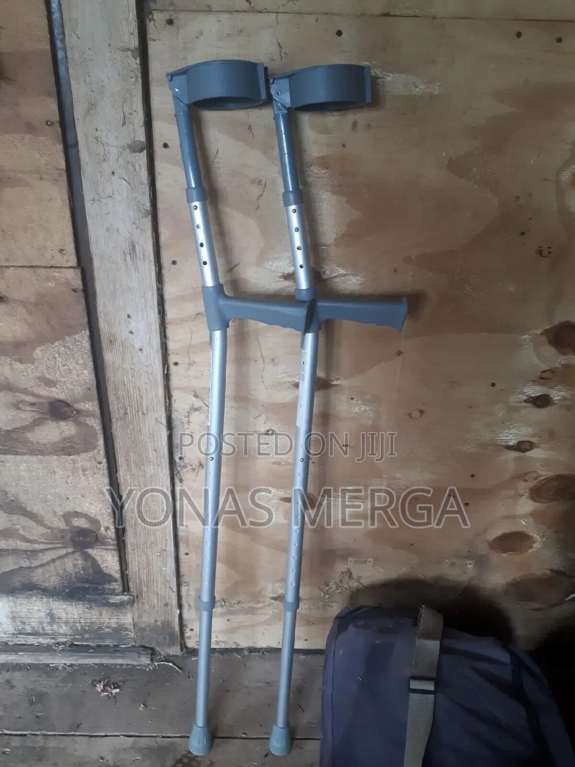 Crutches石cranch字ክራንች+Pair of Double Adjustable Cooper Crutch
