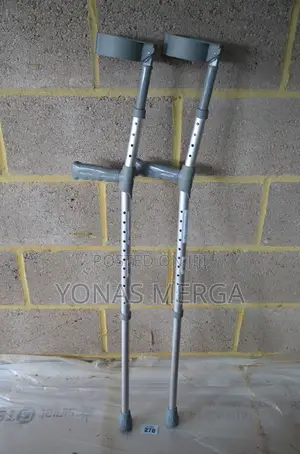 Photo - Adjustable Elbow Lightweight Crutches Max User Weight 150 Kg