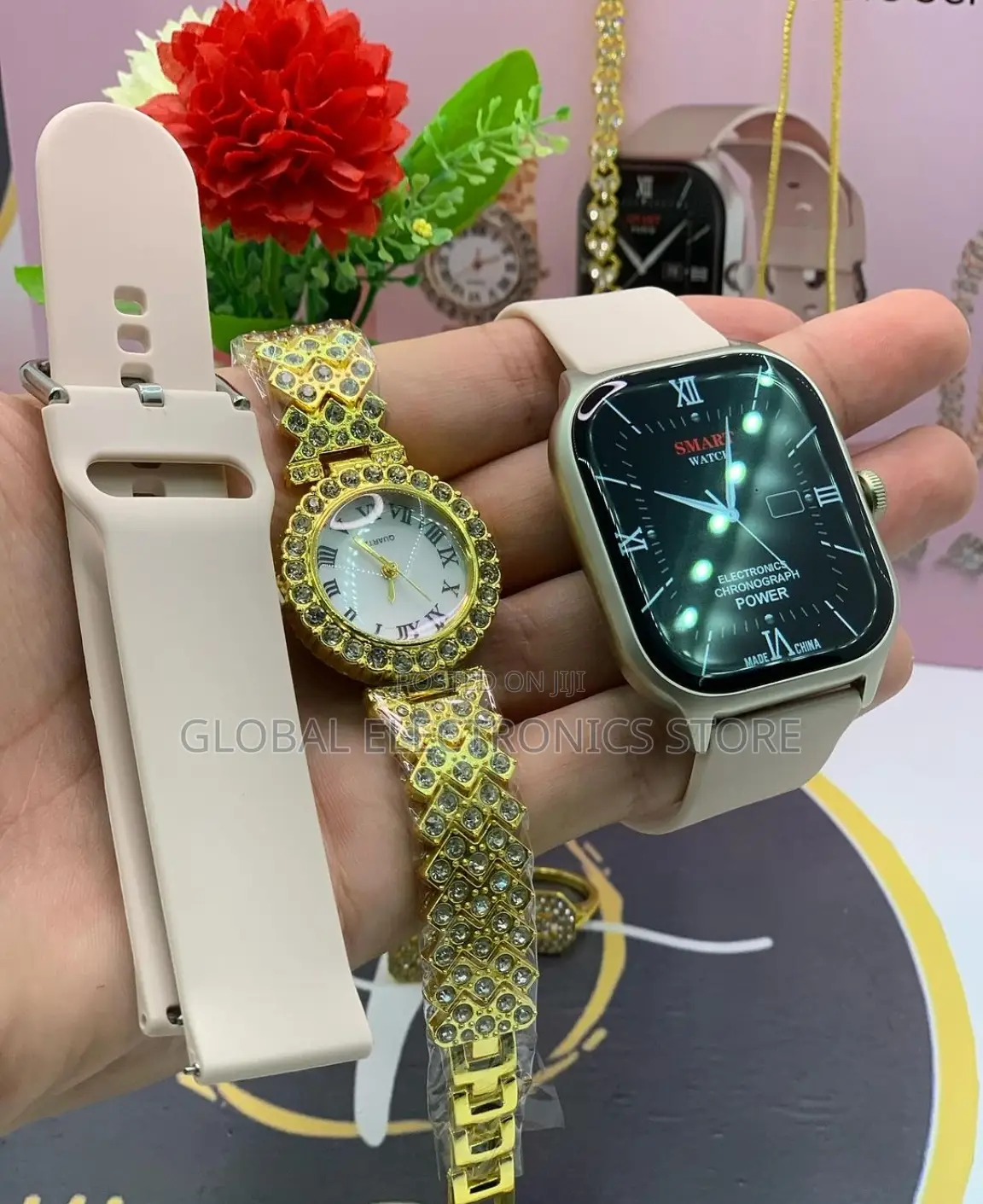 Original Combo Pack for Ladies (Smart Watch + Watch ++More)