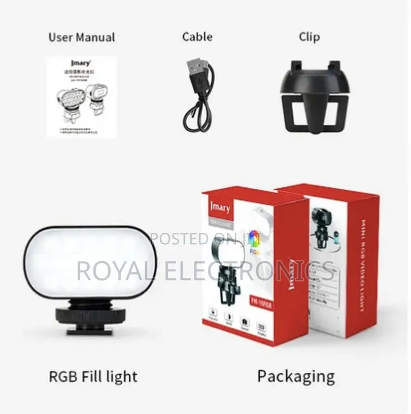 Original Jmary Mini Pocket RGB Fill Light