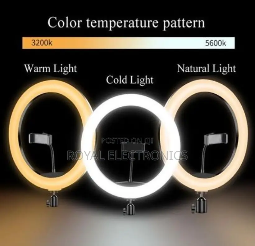 Original RGB 14 Inch Ring Light Stand 2 Meter - 15 Colors