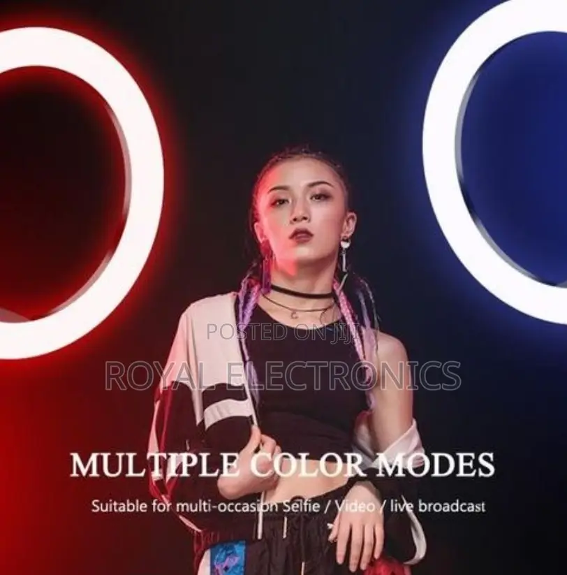 Original RGB 14 Inch Ring Light Stand 2 Meter - 15 Colors