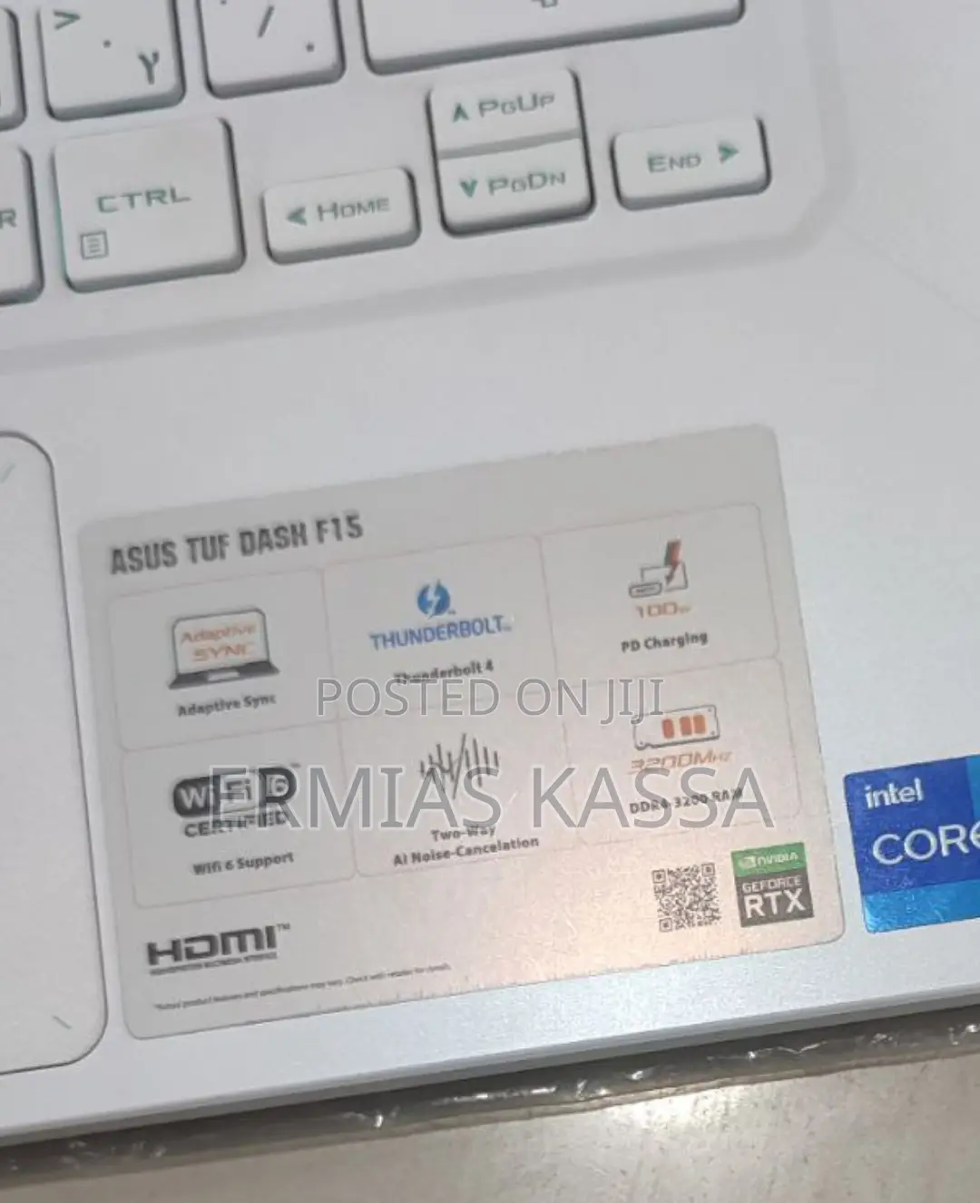 New Laptop Asus TUF Dash F15 16GB Intel Core I7 SSD 512GB