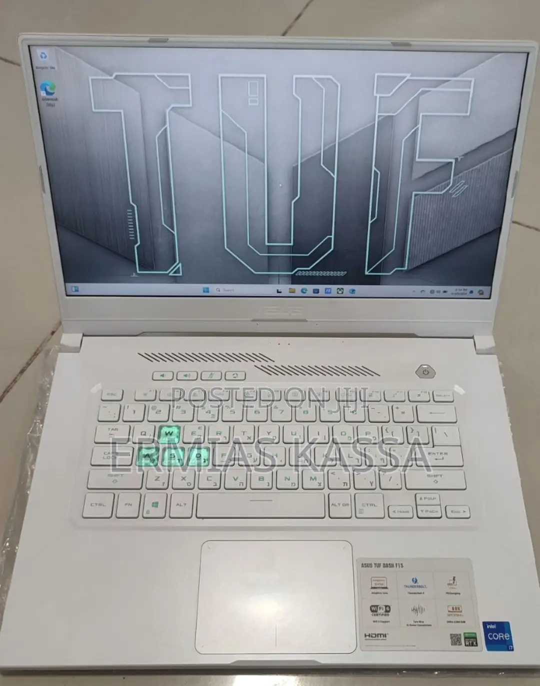 New Laptop Asus TUF Dash F15 16GB Intel Core I7 SSD 512GB