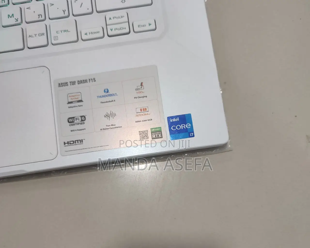 New Laptop Asus TUF Gaming A15 16GB Intel Core I7 SSD 512GB