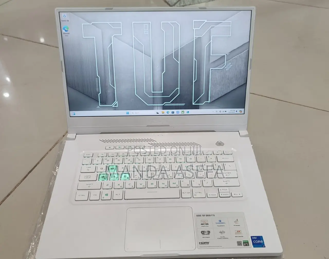 New Laptop Asus TUF Gaming A15 16GB Intel Core I7 SSD 512GB