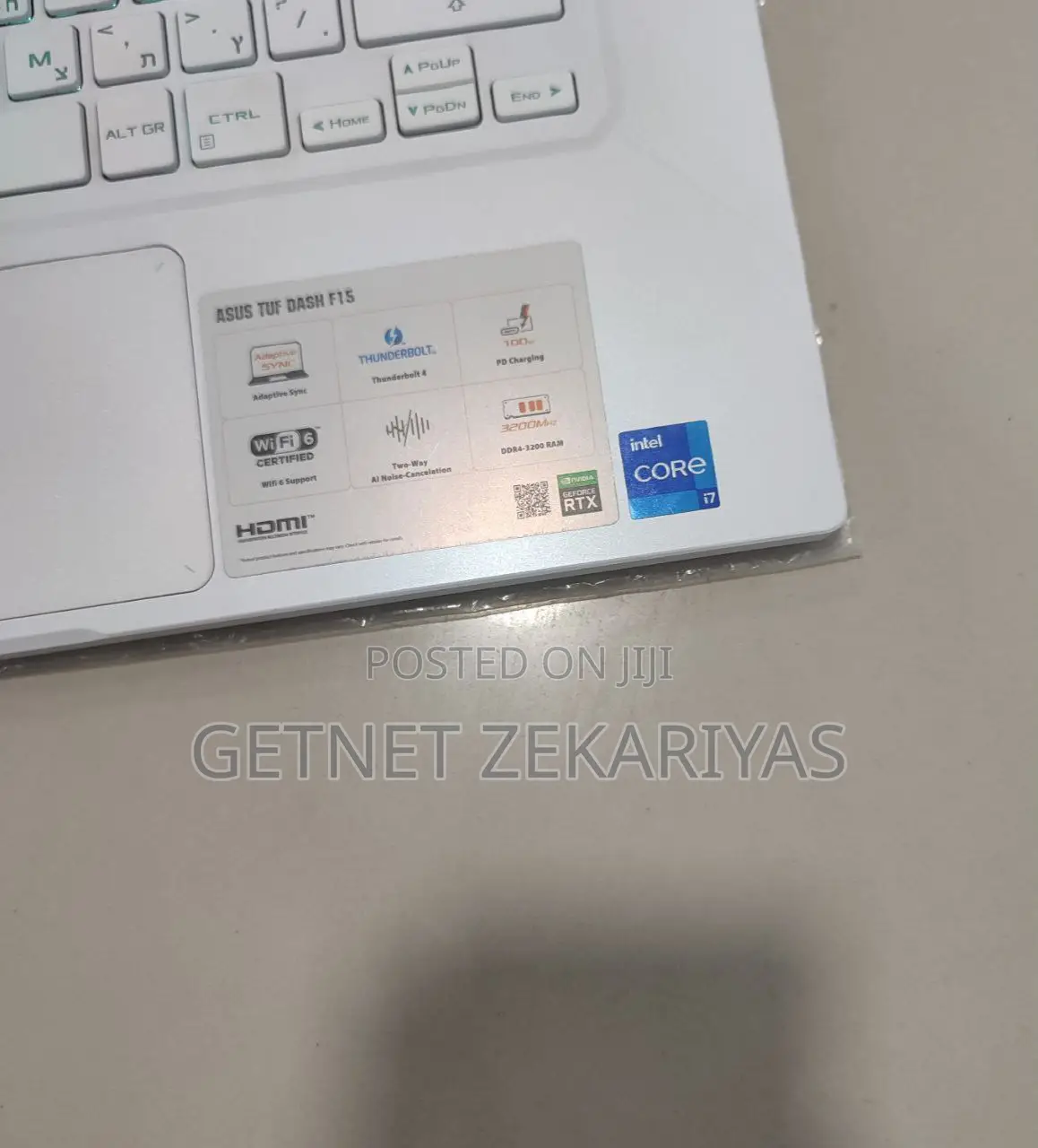 New Laptop Asus TUF Gaming A15 16GB Intel Core I7 SSD 512GB