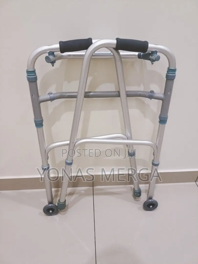 Walker Walking Frame Rehab/Walker Tongkat(Aluminium,Foldable