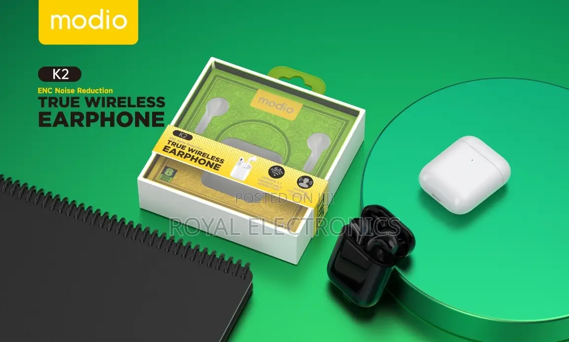 Original Modio K2 (ENC Noise Cancelling) 8 Hour Play Time