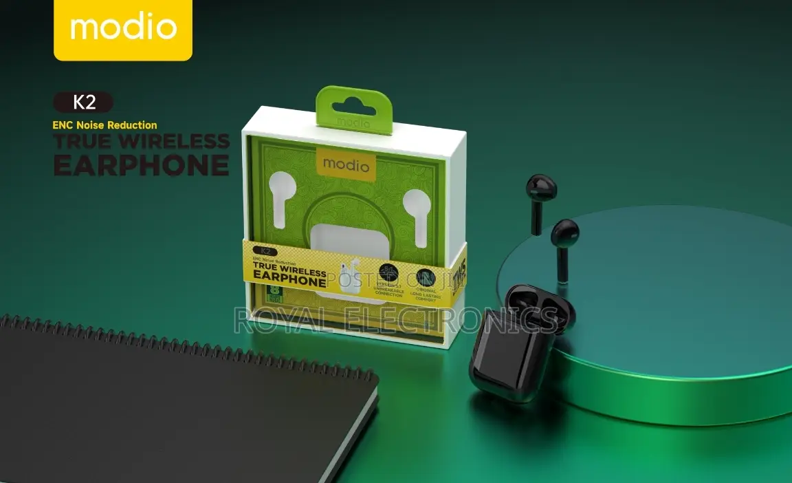 Original Modio K2 (ENC Noise Cancelling) 8 Hour Play Time