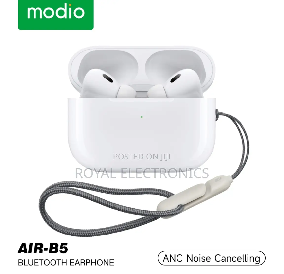 Original Modio Airb5 (Anc Noise Cancelling)With Silicon Case