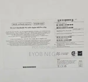 New Apple MacBook Pro 2023 M3 Pro 16-Inch 32GB Apple M3 Pro SSD 512GB