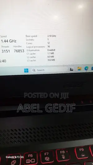 New Laptop Acer Nitro 5 16GB Intel Core I5 SSD 512GB