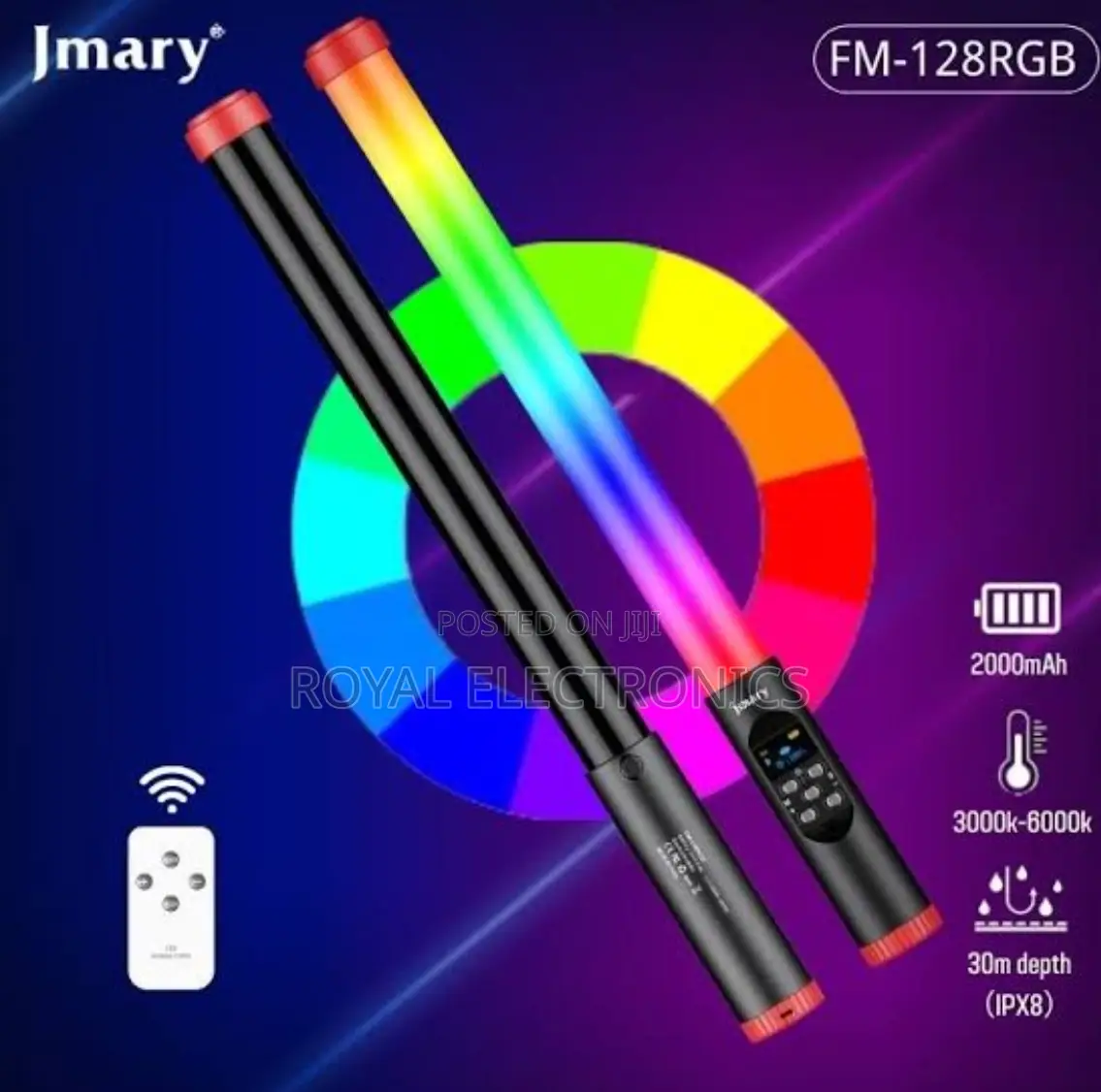 RGB Handheld Video Light Wand Stick Original Jmary FM-128RGB