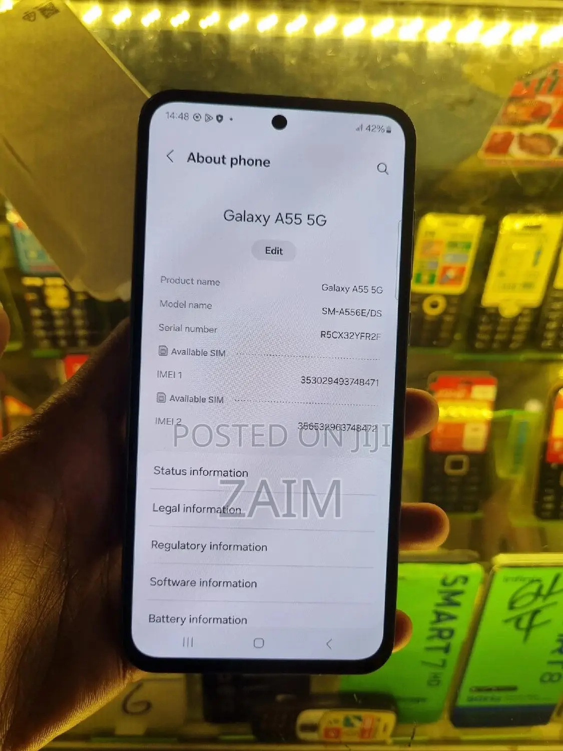 New Samsung Galaxy A55 256 GB Black