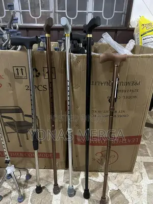 Photo - New Tripod Walking Stick李metal Sliver Walking Stick 少ከዘራ=ከዘራ