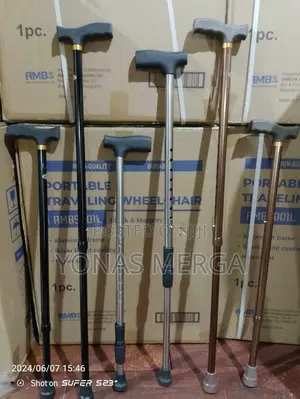 Photo - Walking Cane旦tip Lightweight Height Adjustable什walking Stick