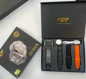 Original FCF (USA) 4 in 1 Smart Watch With 4 Strap(2.4 Inch)