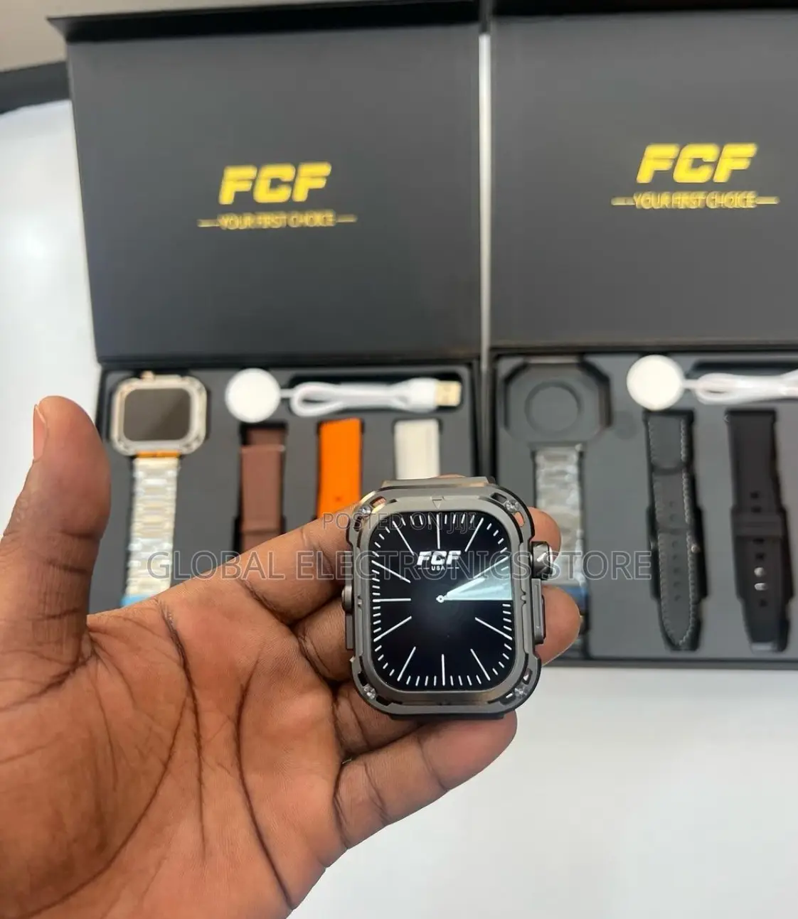 Original FCF (USA) 4 in 1 Smart Watch With 4 Strap(2.4 Inch)