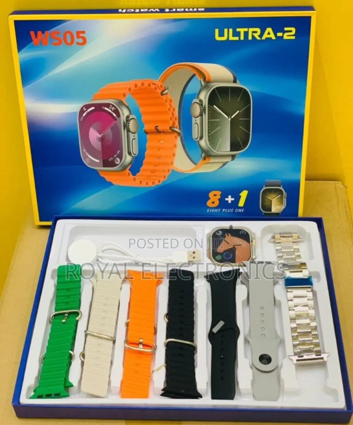 Original Ultra-2 Smart Watch 8 መቀያየሪያ ያለው (WS05 8 in 1)