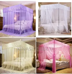 Photo - Luxury Square Shape Bed Curtain(የአልጋ መጋረጃ)