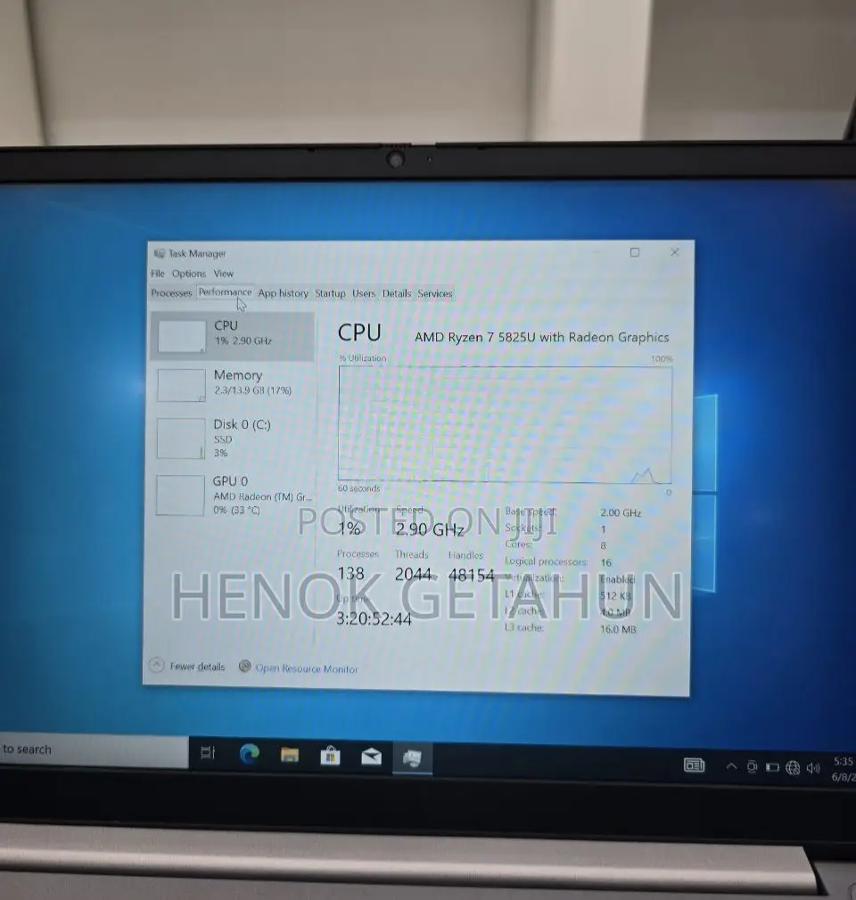 New Laptop Lenovo Thinkbook 14 16GB AMD Ryzen 7 SSD 512GB