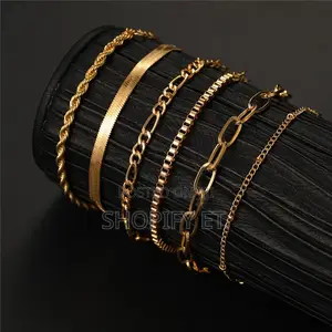6 Piece Gold Bracelet (SHEIN)