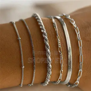 6 Piece Gold Bracelet (SHEIN)