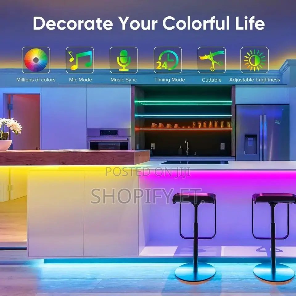 LED Strip Light + Bluetooth (5m)